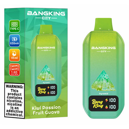 Bang King City 50000 Puffs Disposable Vape - 45ml E-Liquid, 650mAh Battery 12 Flavors