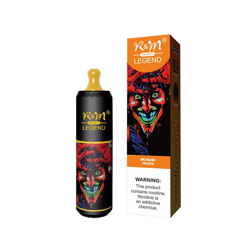 R&M 10000 puffs  10K  Fruit Flavor Portable Stylish High-quality E-lectronic c igarette Vape E-liquid V aporizer Pod system Include Nicotine 19 flavors