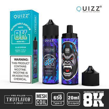 QUIZZ VAPMOD QD62V2 8000Puffs Disposable Vape Wholesale