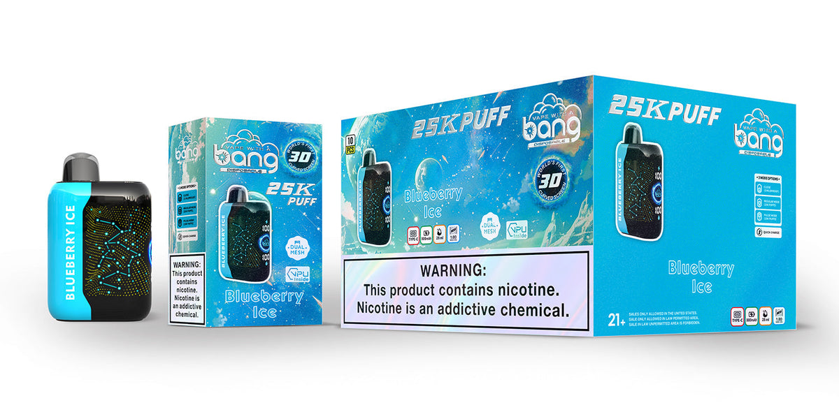 Bang starry 25000 puffs Disposable Vape-850mAh Battery, 30ml E-liquid, Multiple Nicotine 16 Flavors