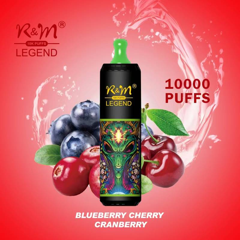 R&M 10000 puffs  10K  Fruit Flavor Portable Stylish High-quality E-lectronic c igarette Vape E-liquid V aporizer Pod system Include Nicotine 19 flavors