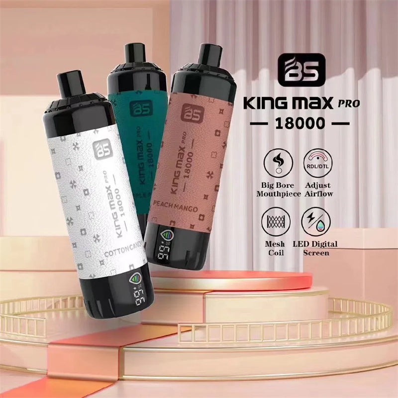 Breze Stiik Bs King Max Pro 18000 18k Puff Disposable Vape Dtl Vape With Nice Leather Shape Vape