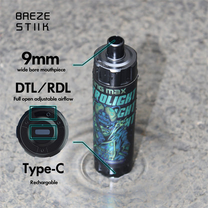 Breze Kingmax 10K Puffs | Sub-Ohm DTL | 20ml 0-5% Nic | 12 Flavors