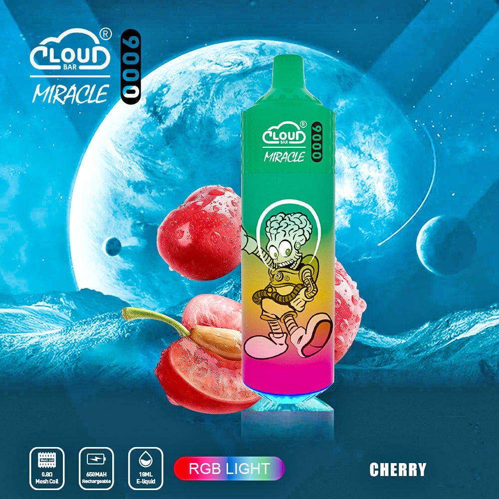 Cloud Bar 9000 Puffs  650mAh Mesh Coil 18ML  5% Rechargeable E Cigarettes Vapes Pen 18ml for Cigarettes Lovers 11 Flavors
