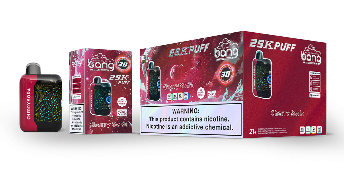 Bang starry 25000 puffs Disposable Vape-850mAh Battery, 30ml E-liquid, Multiple Nicotine 16 Flavors