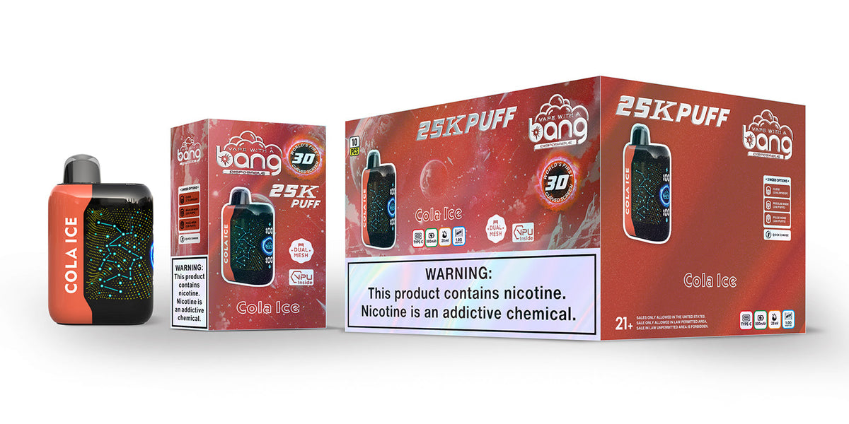 Bang starry 25000 puffs Disposable Vape-850mAh Battery, 30ml E-liquid, Multiple Nicotine 16 Flavors