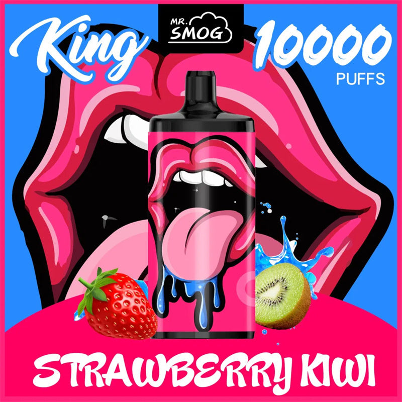 10000 Puffs Disposable Vape - Dual Mesh Coil, 20ml, 10 Flavors