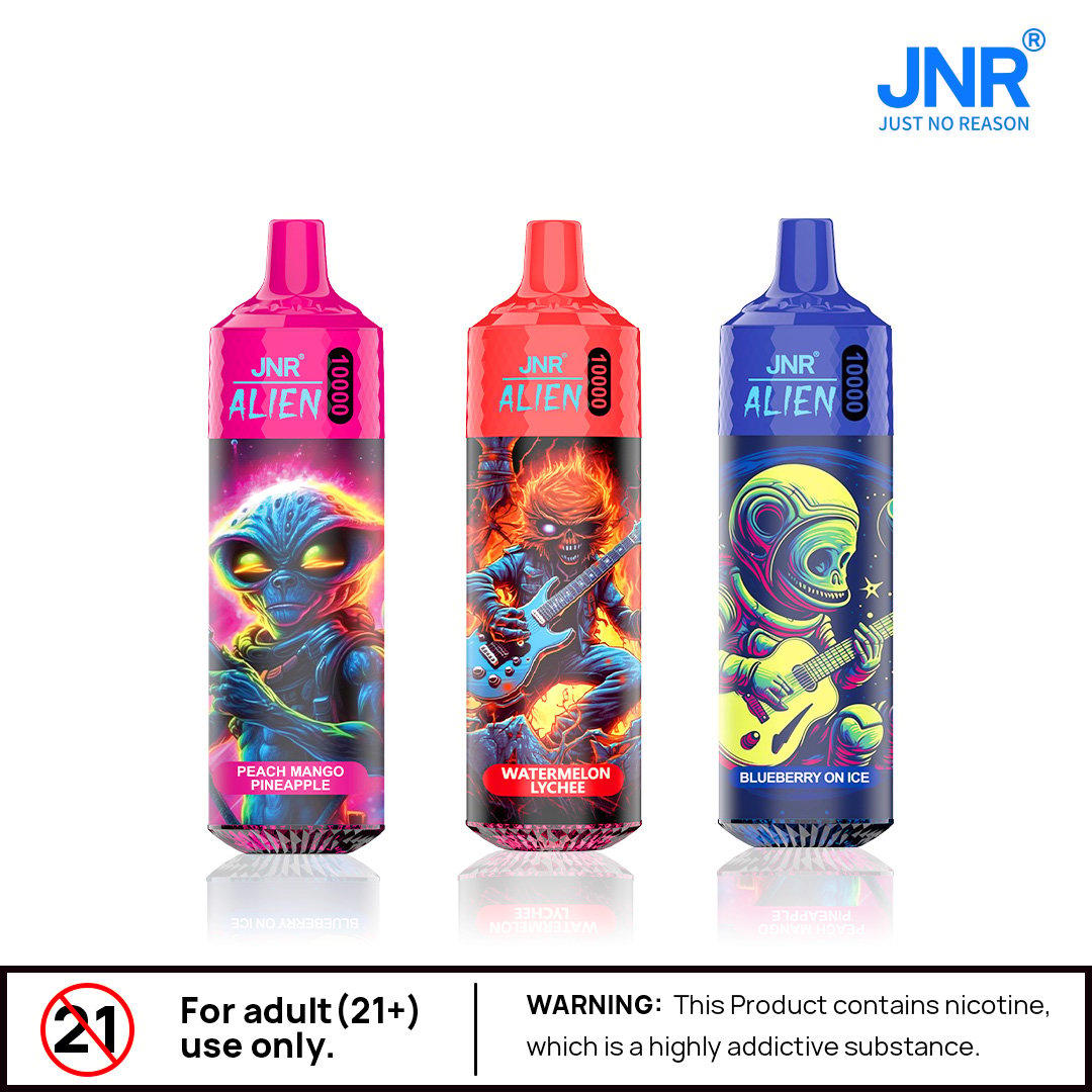 JNR Alien 10000 puffs RGB lights Disposable Vape – Enjoy Infinity Flavor-850mAh Battery, 20ml E-liquid, Multiple Nicotine 48 Flavors