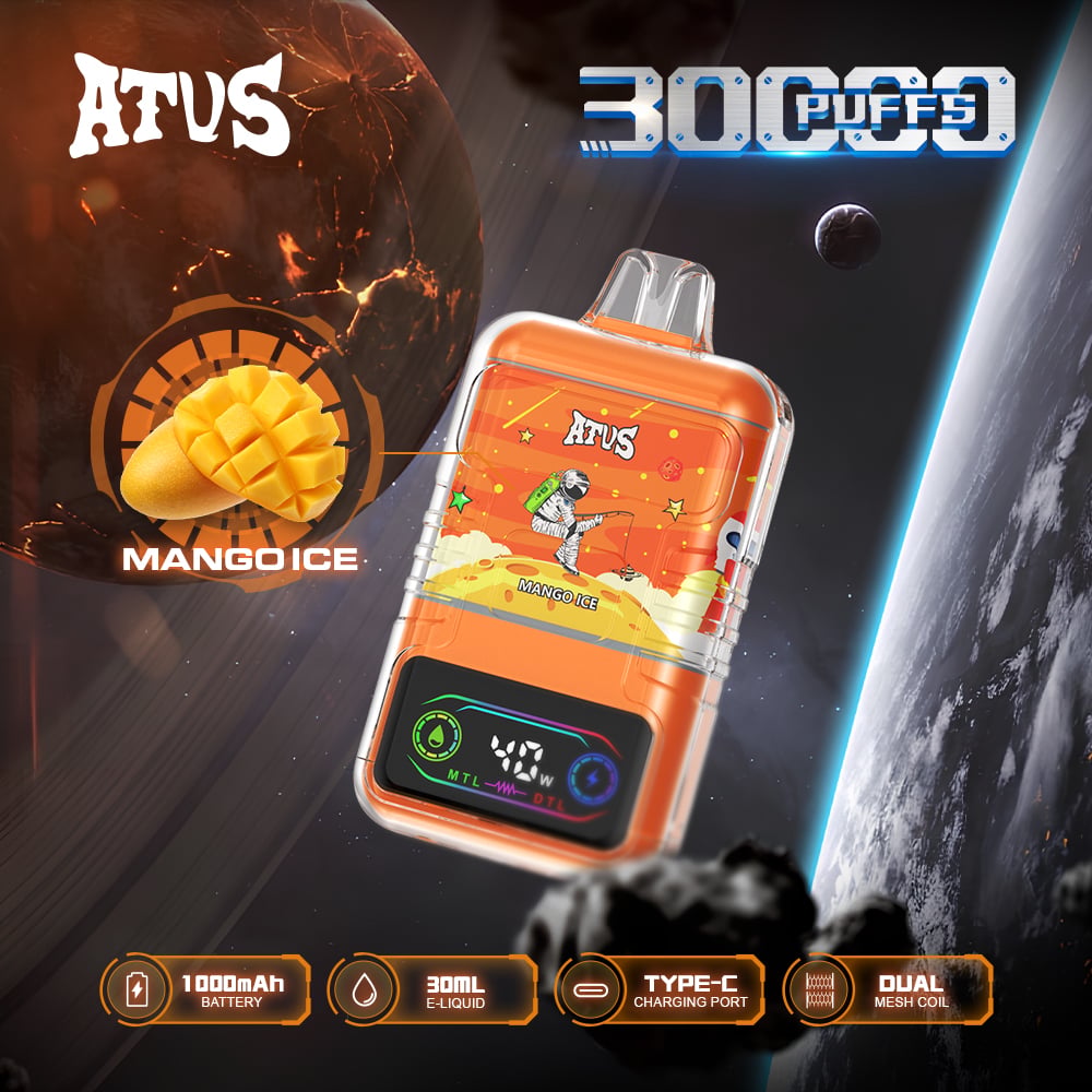 ATVS 30000 Puffs :DTL/MTL Disposable Vape with Adjustable Airflow