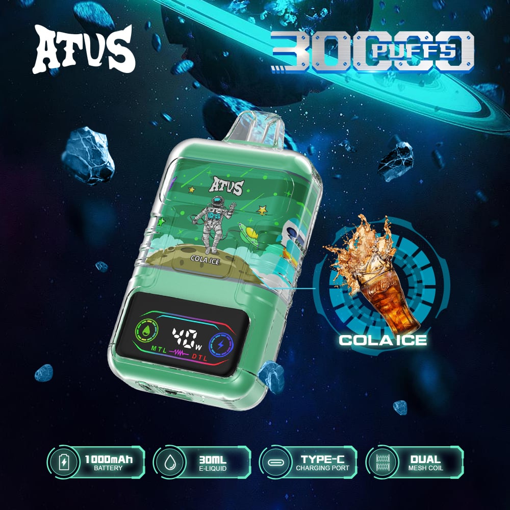 ATVS 30000 Puffs :DTL/MTL Disposable Vape with Adjustable Airflow