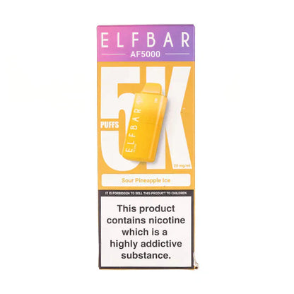 PACK OF 5 PC-  Elf Bar AF5000 Disposable Vape TPD UK