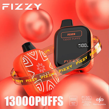 Fizzy Boom 13k Puffs Disposable Vape | 21ML E-liquid, Mesh Coil, LCD Screen