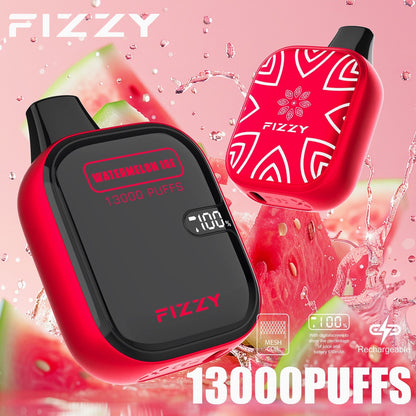 Fizzy Boom 13k Puffs Disposable Vape | 21ML E-liquid, Mesh Coil, LCD Screen