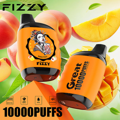 FIZZY Great – Compact 10K Puffs Disposable Vape | Mesh Coil & 18ML E-Liquid