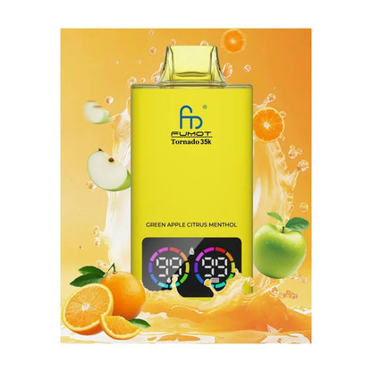 Fumot Tornado 35k Disposable Vape Fumot  Vape With Digital  20 flavor Display