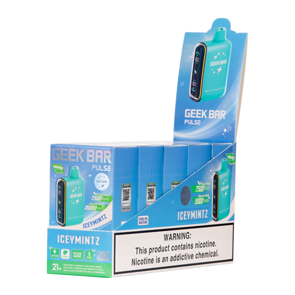 StoneMintz Geek Bar Pulse -IceyMintz -50mg Nicotine 16ml E-liquid 650mAh  Battery