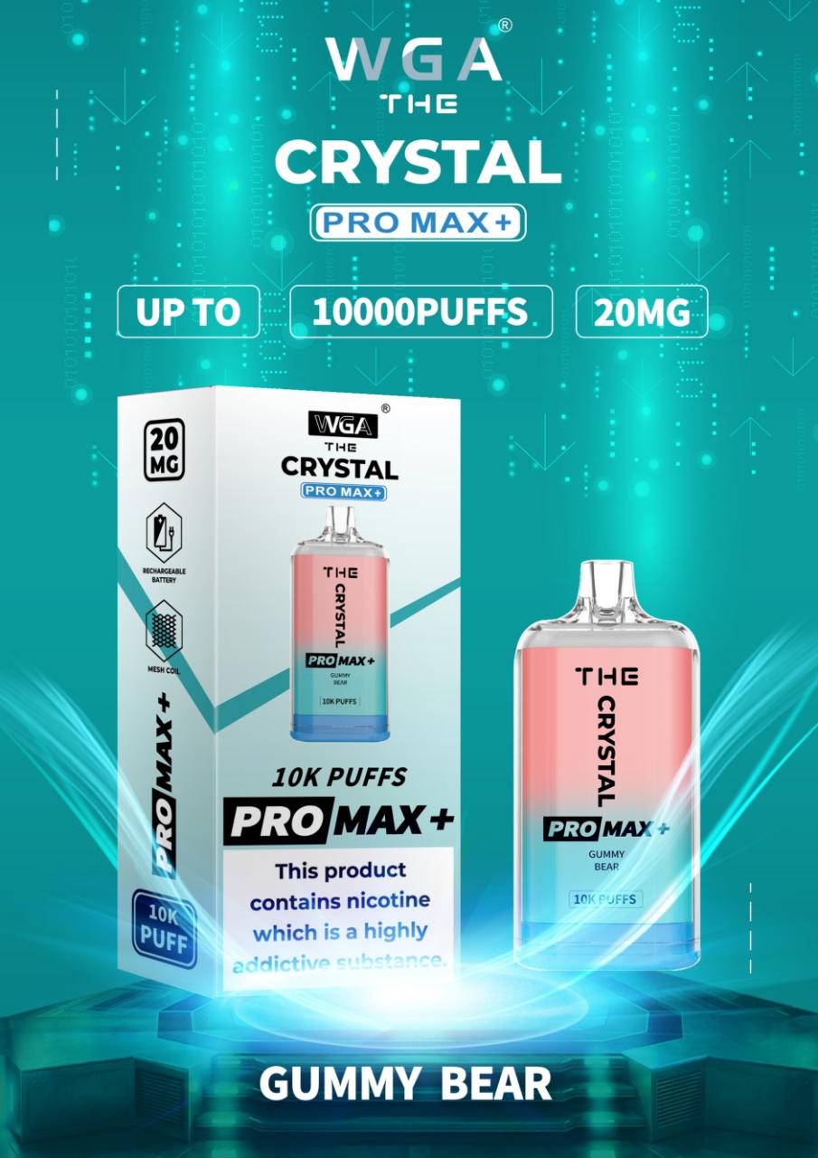 The Crystal Pro Max + 10000 Puffs Disposable Vape Pod