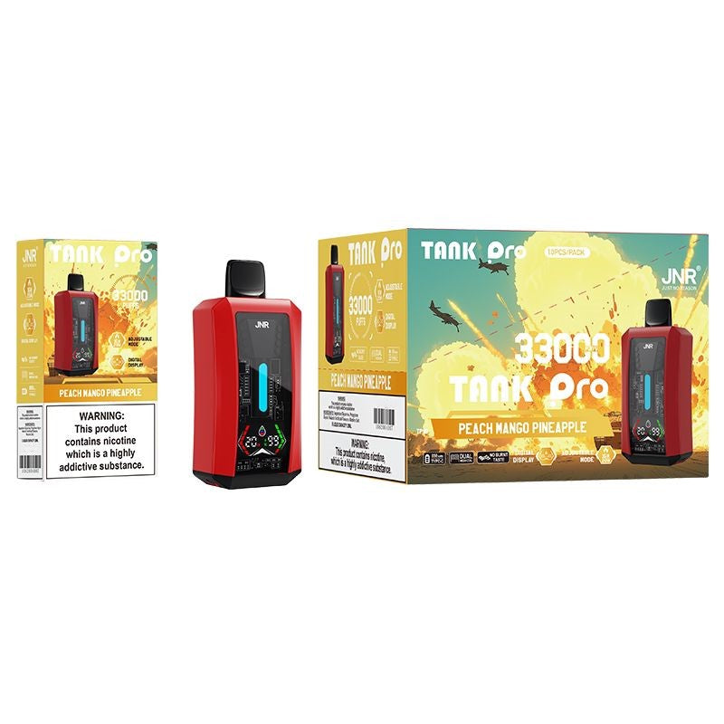 JNR Tank Pro 33000 Puffs Disposable Vape (Box of 10) 16 Flavors