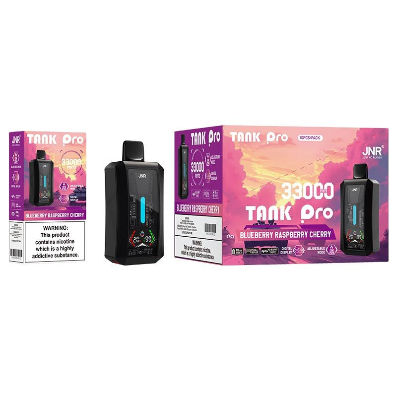 JNR Tank Pro 33000 Puffs Disposable Vape (Box of 10) 16 Flavors