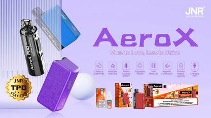 JNR Aero X 32000 puffs bar 20mg nicotine (Box of 10) 10 Flavors