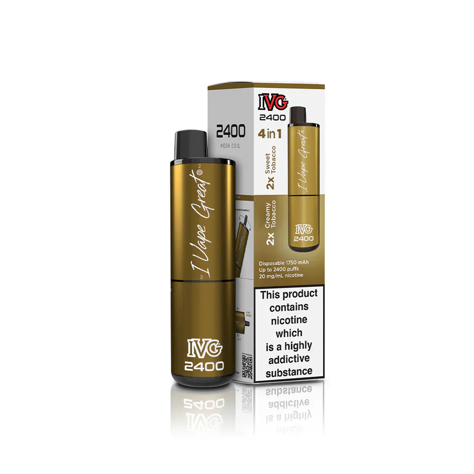 IVG 2400  MULTI FLAVOUR EDITION Disposable Vape lodging 4 x 2ml units 20 mg TPD