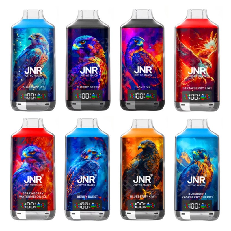 JNR Falcon X 18000 (0/2/5% Nic) | 0.6Ω Mesh Coil-Disposable Vape 18000 Puffs -950mAh Battery, 24ml E-liquid, Multiple Nicotine 11 Flavors
