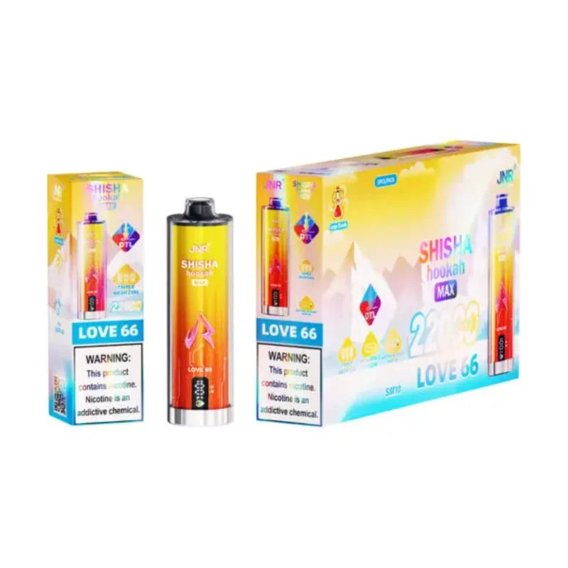 JNR Shisha Hookah Max 22000 Puffs Disposable Vape-850mAh Battery, 40ml E-liquid, Multiple Nicotine 12 Flavors