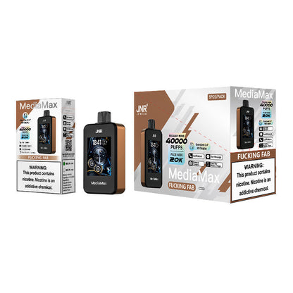 JNR Media Max 40000 Puffs 40k Bluetooth Display Touchscreen Smart Phone Disposable Vape Electronic Cigarette 21ml  1000mAh 10 Flavors