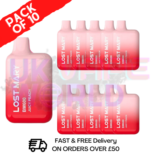Juicy Peach Bloody Mary 600Puff Box of 10