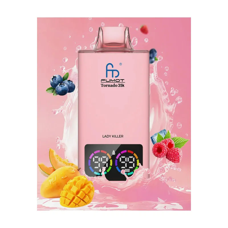 Fumot Tornado 35k Disposable Vape Fumot  Vape With Digital  20 flavor Display