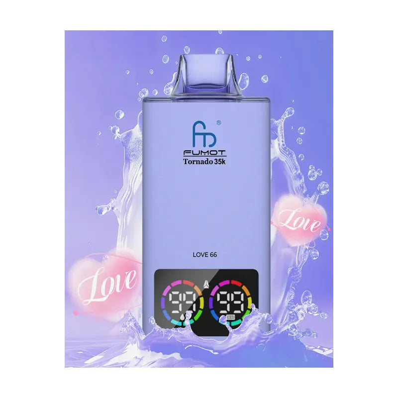 Fumot Tornado 35k Disposable Vape Fumot  Vape With Digital  20 flavor Display
