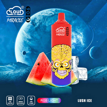 Cloud Bar 9000 Puffs  650mAh Mesh Coil 18ML  5% Rechargeable E Cigarettes Vapes Pen 18ml for Cigarettes Lovers 11 Flavors