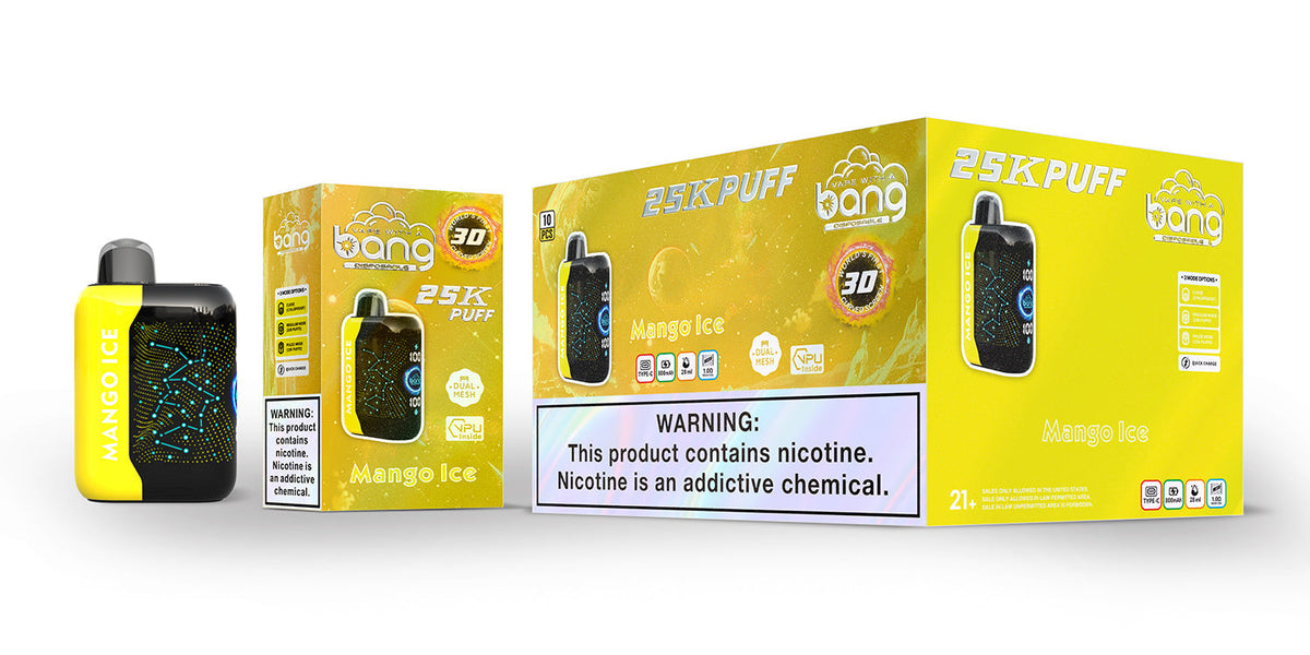 Bang starry 25000 puffs Disposable Vape-850mAh Battery, 30ml E-liquid, Multiple Nicotine 16 Flavors