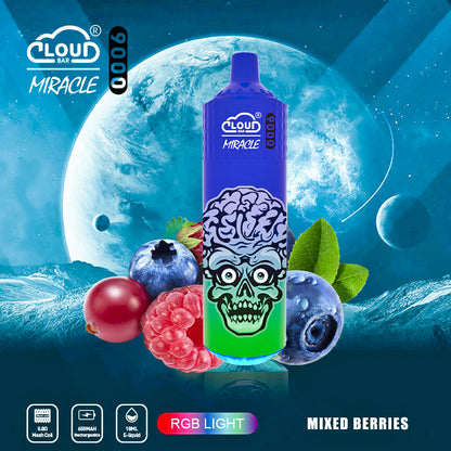 Cloud Bar  9000 Puffs  5% Rechargeable Electronic Vapes Pen 18ml 650MAH 11 Flavors for Cigarettes Lovers