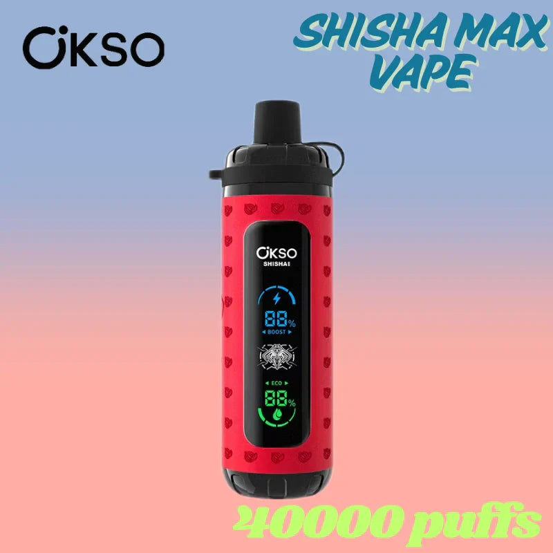 OKSO Shisha Max 40k Wholesale Price Good Sale Child Lock Vape-800mAh battery, 36ml E-liquid,Multiple Nicotine 10 Flavors