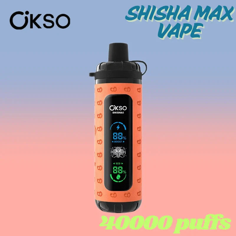 OKSO Shisha Max 40k Wholesale Price Good Sale Child Lock Vape-800mAh battery, 36ml E-liquid,Multiple Nicotine 10 Flavors
