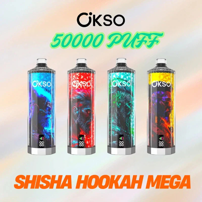 OKSO Shisha Hookah Mega 50k Bulk Price Discount Sale Display Vape