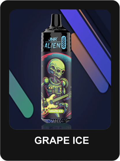 JNR Alien 5% Nicotine Disposable 850mAh 20ML 10000 Puffs 44 Flavors