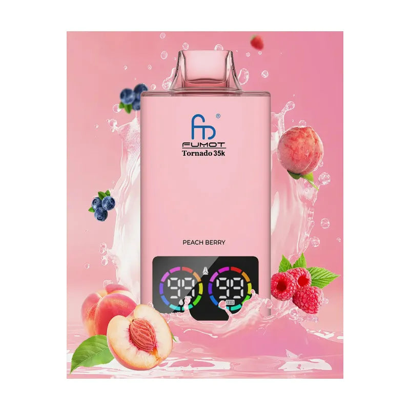 Fumot Tornado 35k Disposable Vape Fumot  Vape With Digital  20 flavor Display