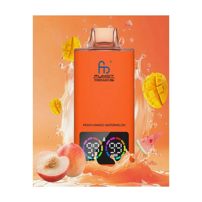 Fumot Tornado 35k Disposable Vape Fumot  Vape With Digital  20 flavor Display