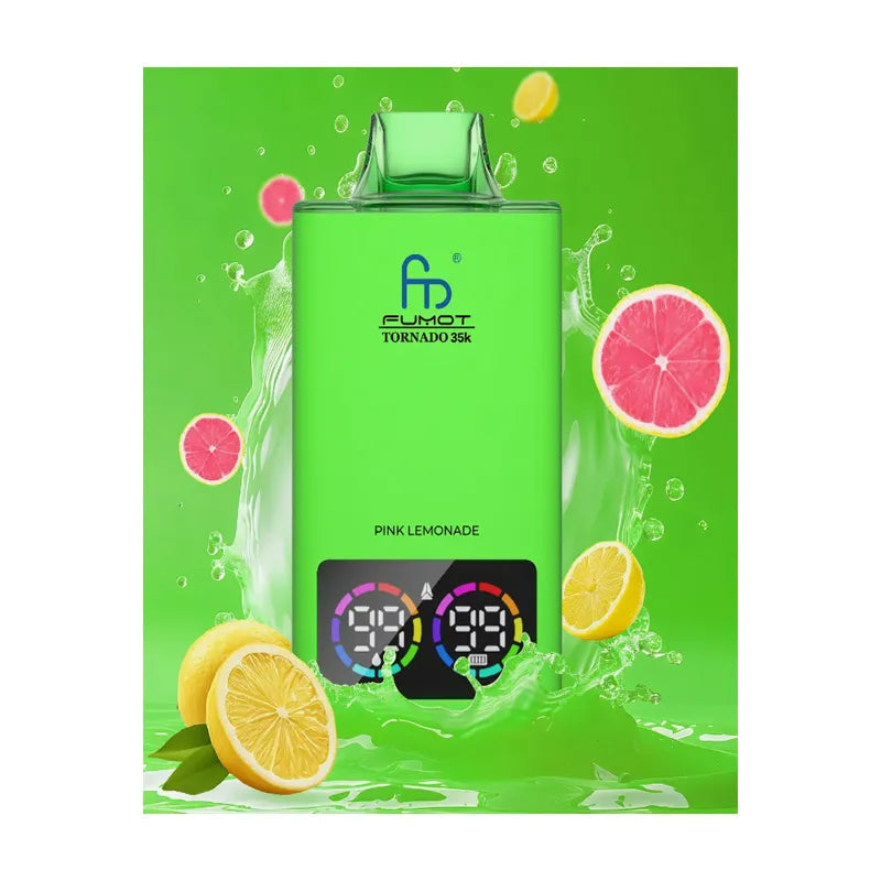 Fumot Tornado 35k Disposable Vape Fumot  Vape With Digital  20 flavor Display