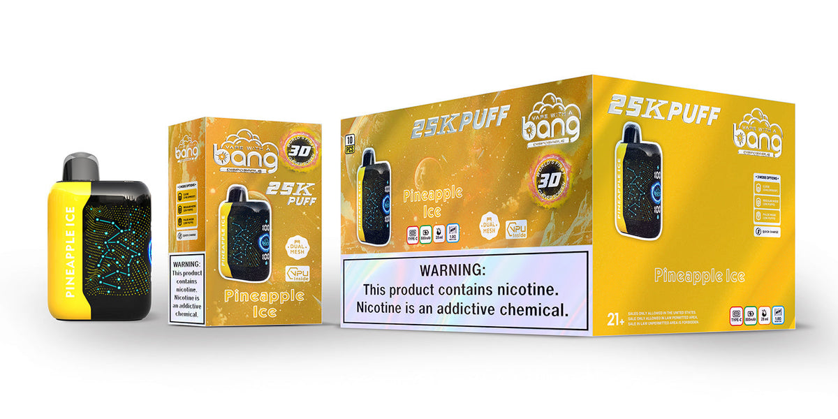 Bang starry 25000 puffs Disposable Vape-850mAh Battery, 30ml E-liquid, Multiple Nicotine 16 Flavors