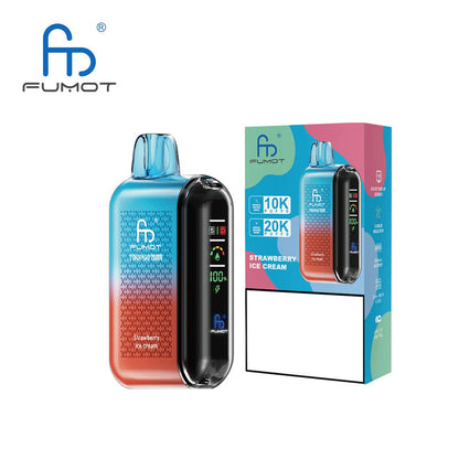 Fumot Randm Crystal 12k Puff Electronic Cigarette Disposable Vape 12000 Puffs With Power Indicator