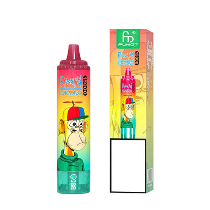 Fumot 15000 Puffs Disposable Vape Original Randm Tornado 15k Puff 15k Vaper With Digital Screen