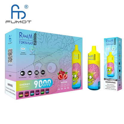 Original Randm Tornado 9000 PRO Puffs Digital Puff 9K Vapers Disposable Electronic Cigarette fumot Vape