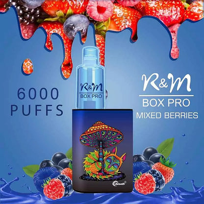 R&M  BOX  PRO 6000 Puffs  5% Nicotine Rechargeable Disposable vape
