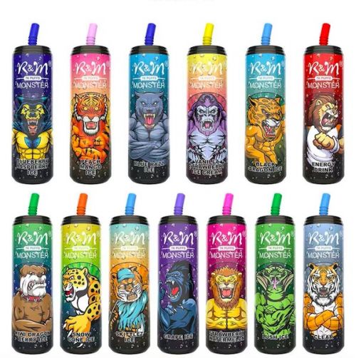 R&M Monster 7000 Puffs  5% Nicotine Rechargeable Disposable vape