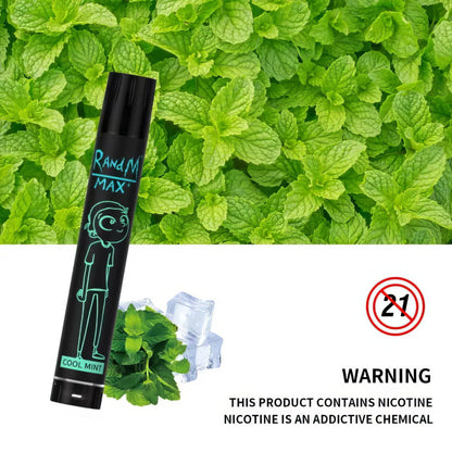 RandM Max+ 1700 Puffs 0% 2% 3% 5% Nicotine Rechargeable Disposable vape