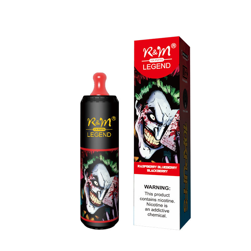 R&M 10000 puffs  10K  Fruit Flavor Portable Stylish High-quality E-lectronic c igarette Vape E-liquid V aporizer Pod system Include Nicotine 19 flavors