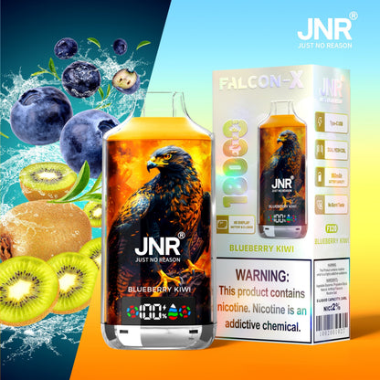 JNR FALCON X 18000 18k Puffs LED Display Hot Sale Disposable Vap-950mAh Battery, 24ml E-liquid, Multiple Nicotine 29 Flavors